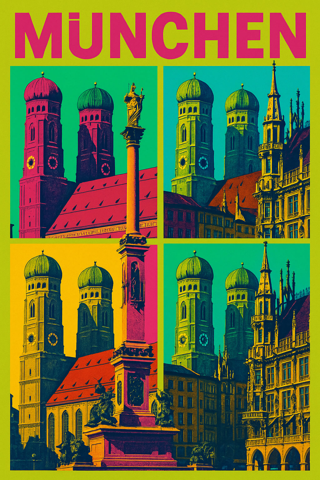 Marienplatz & Frauenkirche — Im Geiste Warhols