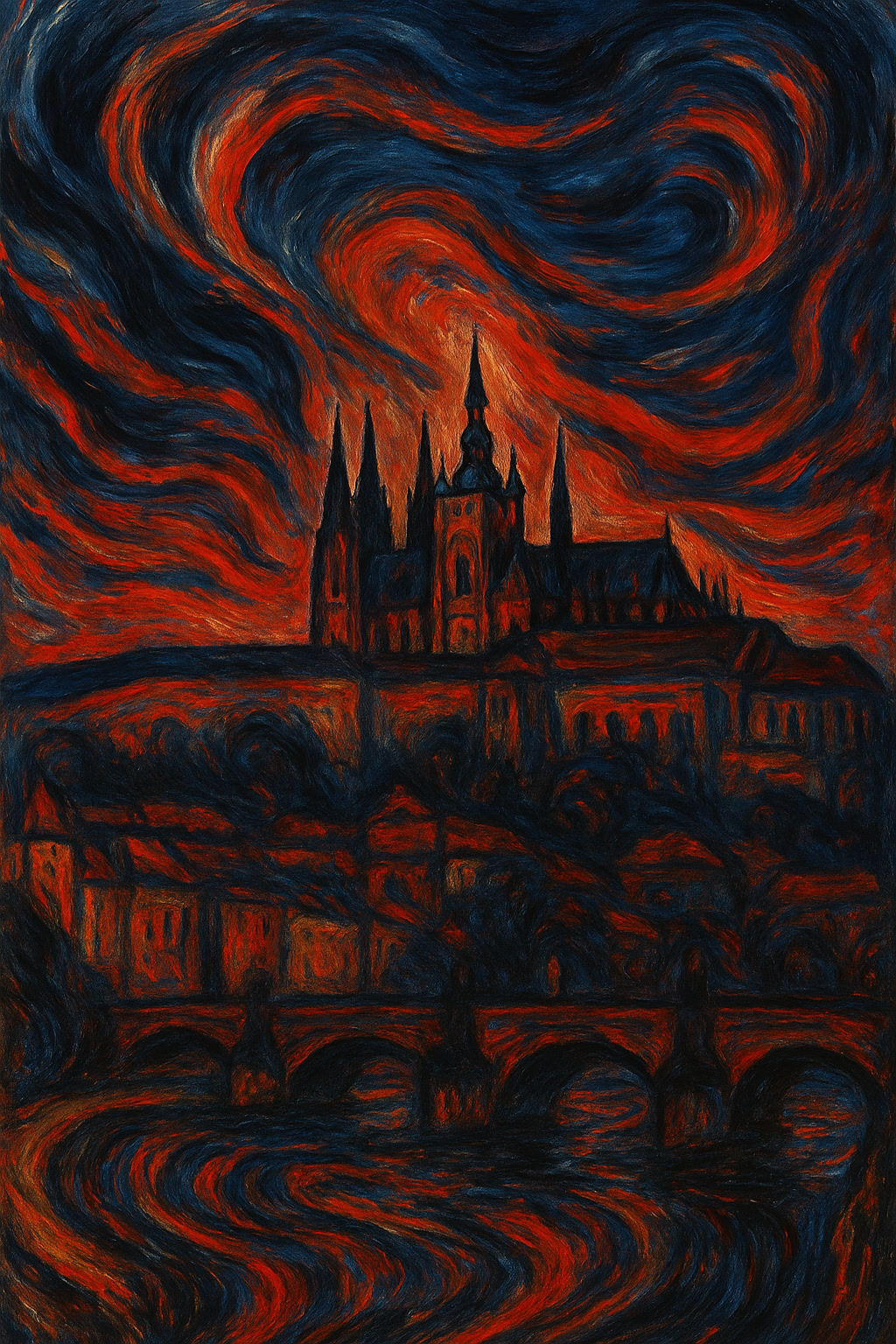 Prague Castle — Im Geiste Munchs