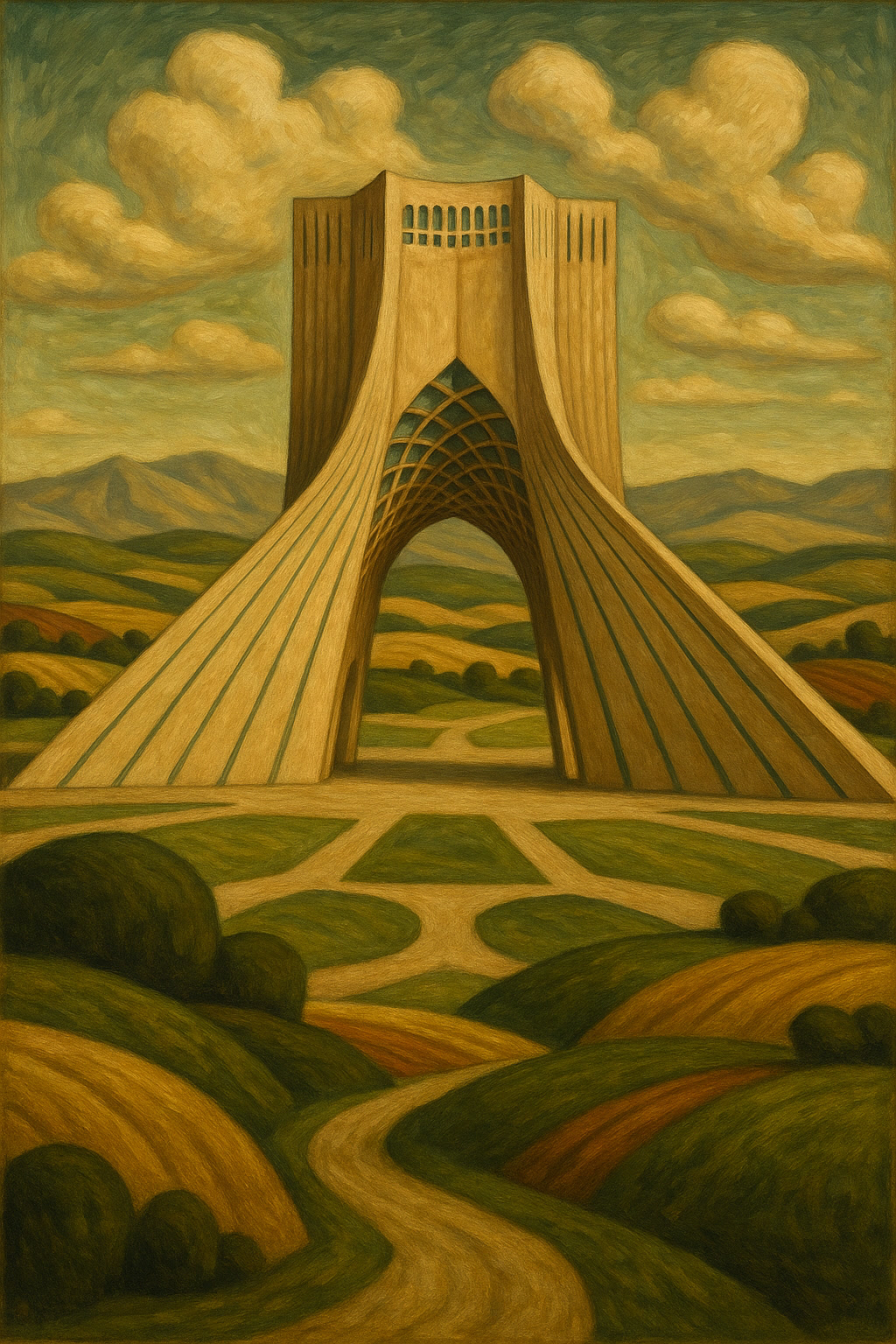 Azadi Tower — Im Geiste Grant Woods