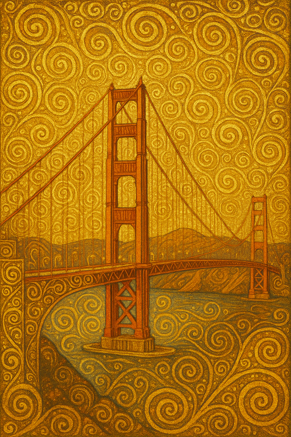 Golden Gate Bridge — Im Geiste Klimts