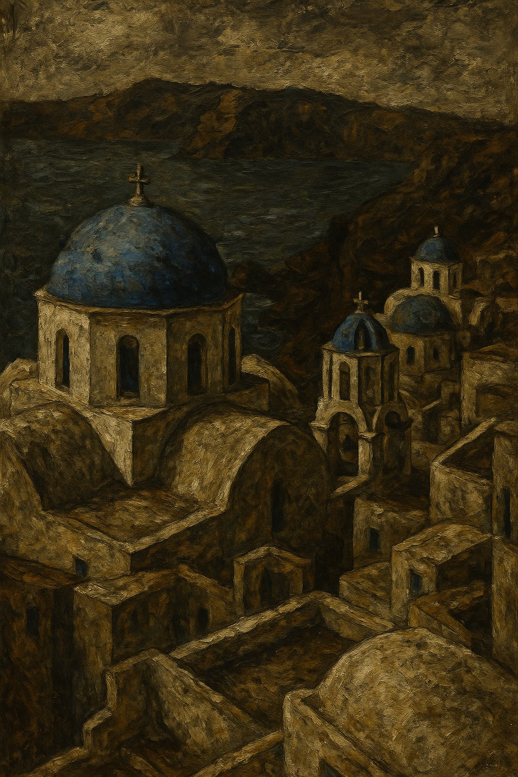 Blue-domed churches — Im Geiste Courbets