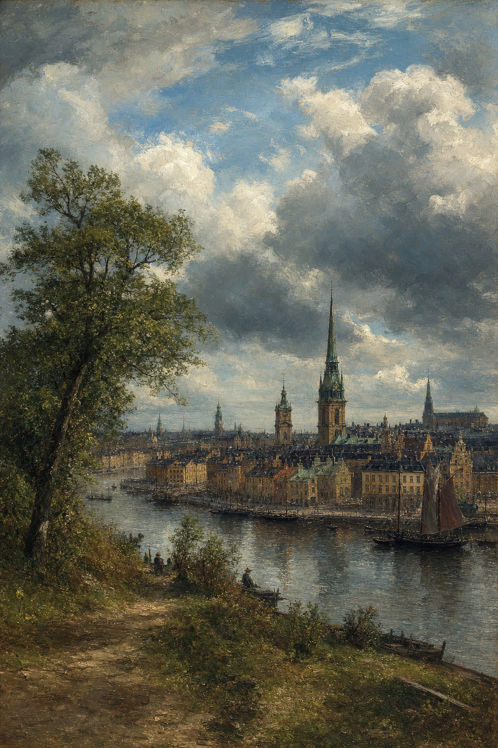 Gamla Stan old town — Im Geiste Constables