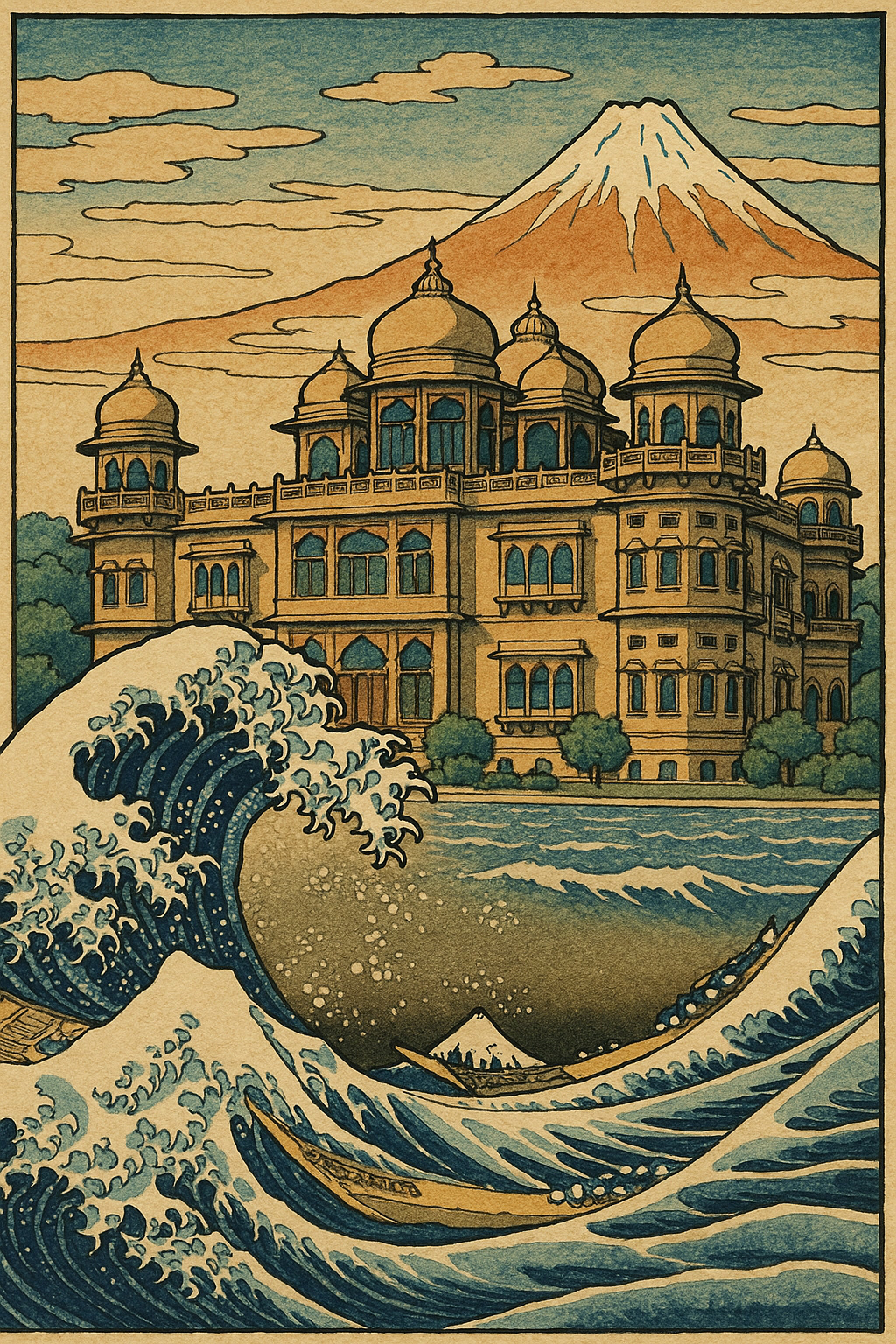 Mohatta Palace — Im Geiste Hokusais
