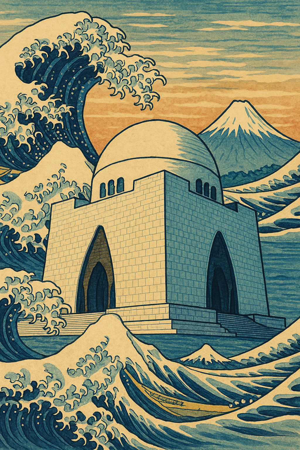 Quaid Mausoleum — Im Geiste Hokusais