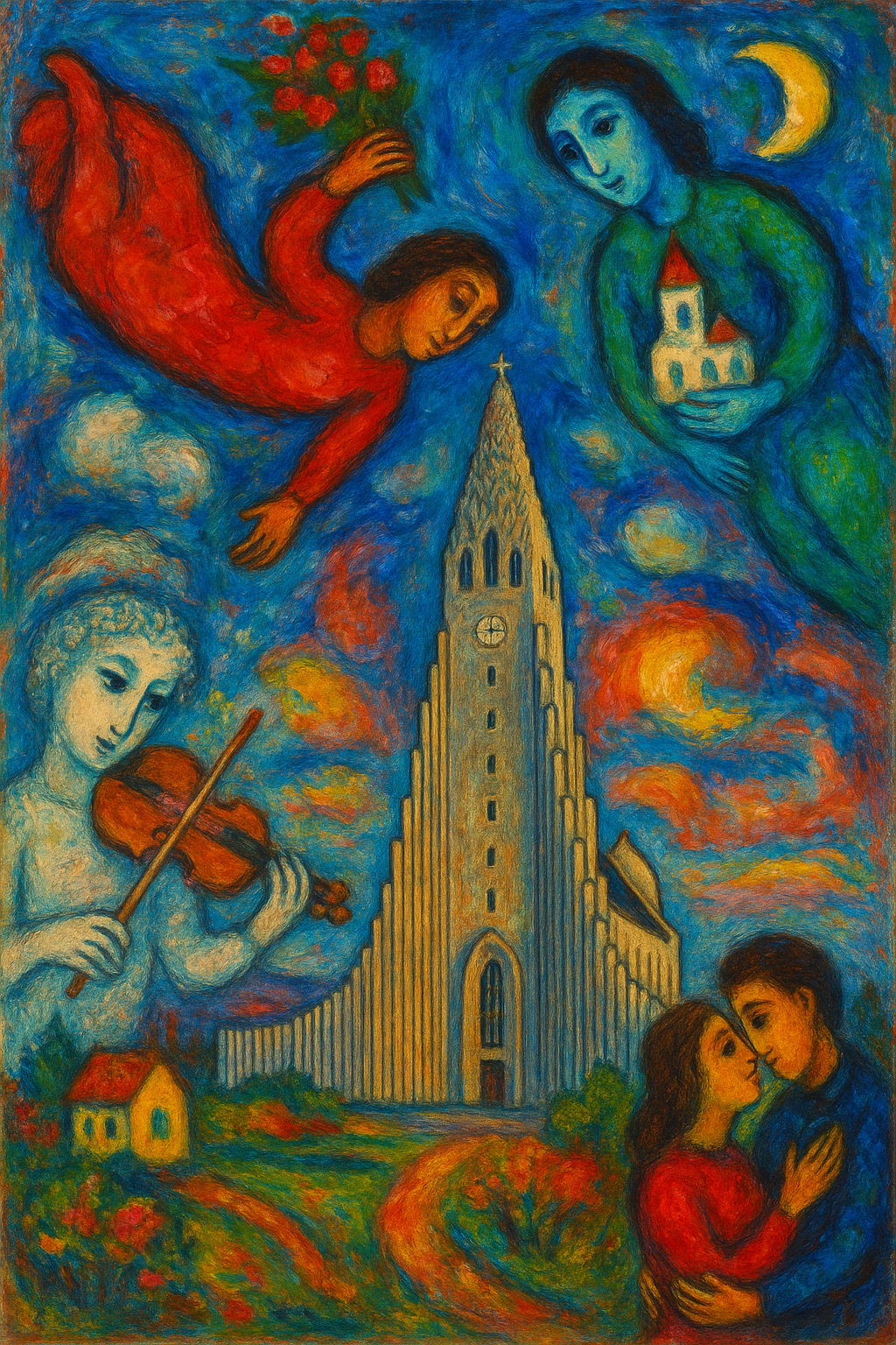Hallgrímskirkja — Im Geiste Marc Chagalls