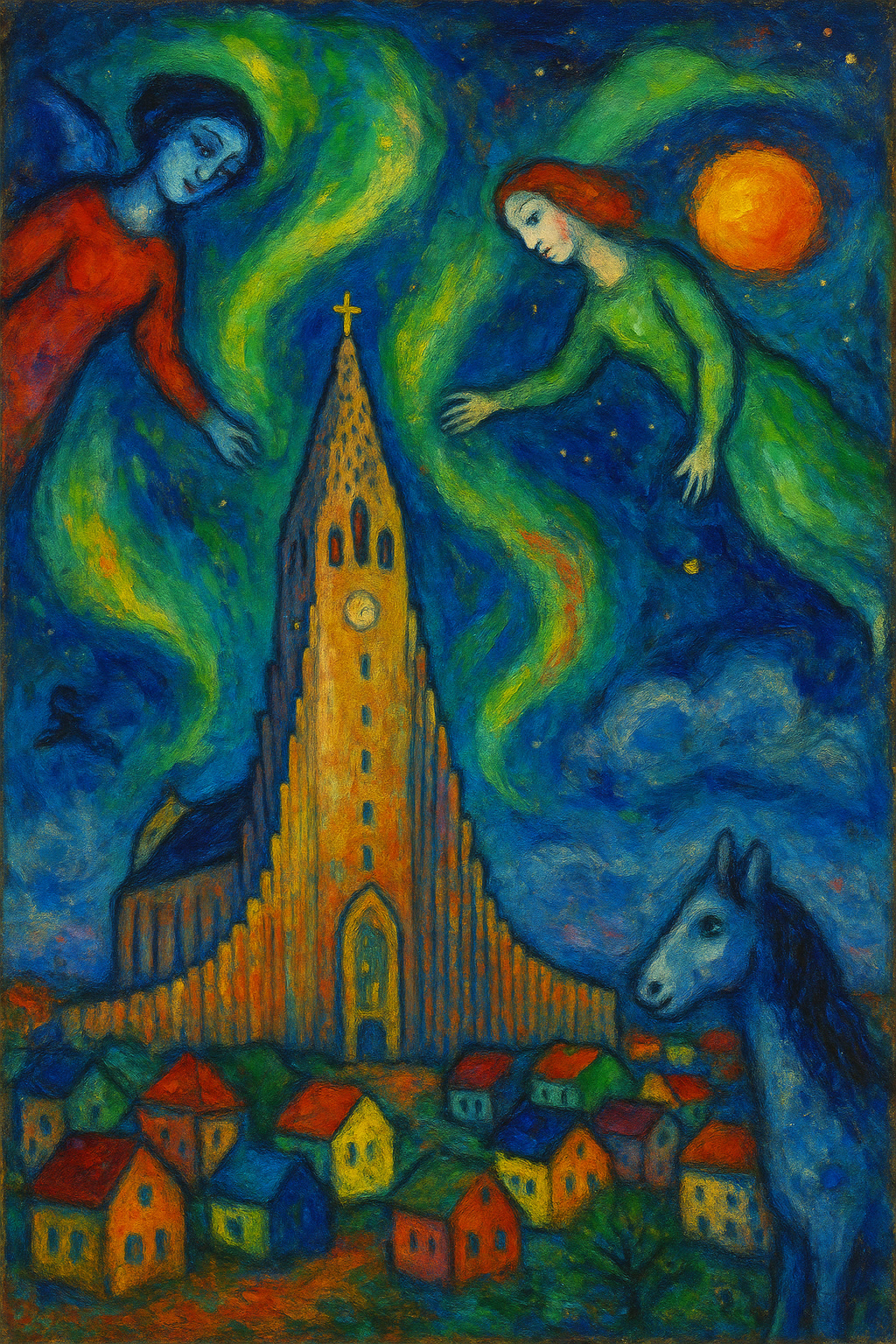 Nordlichter — Im Geiste Marc Chagalls