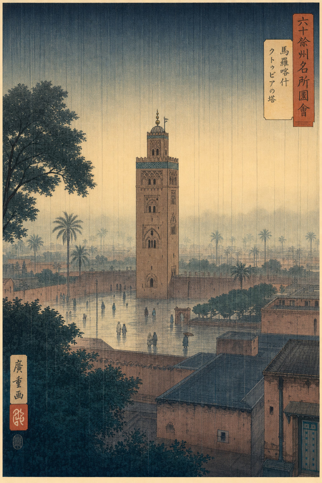 Koutoubia Mosque — Im Geiste Hiroshiges