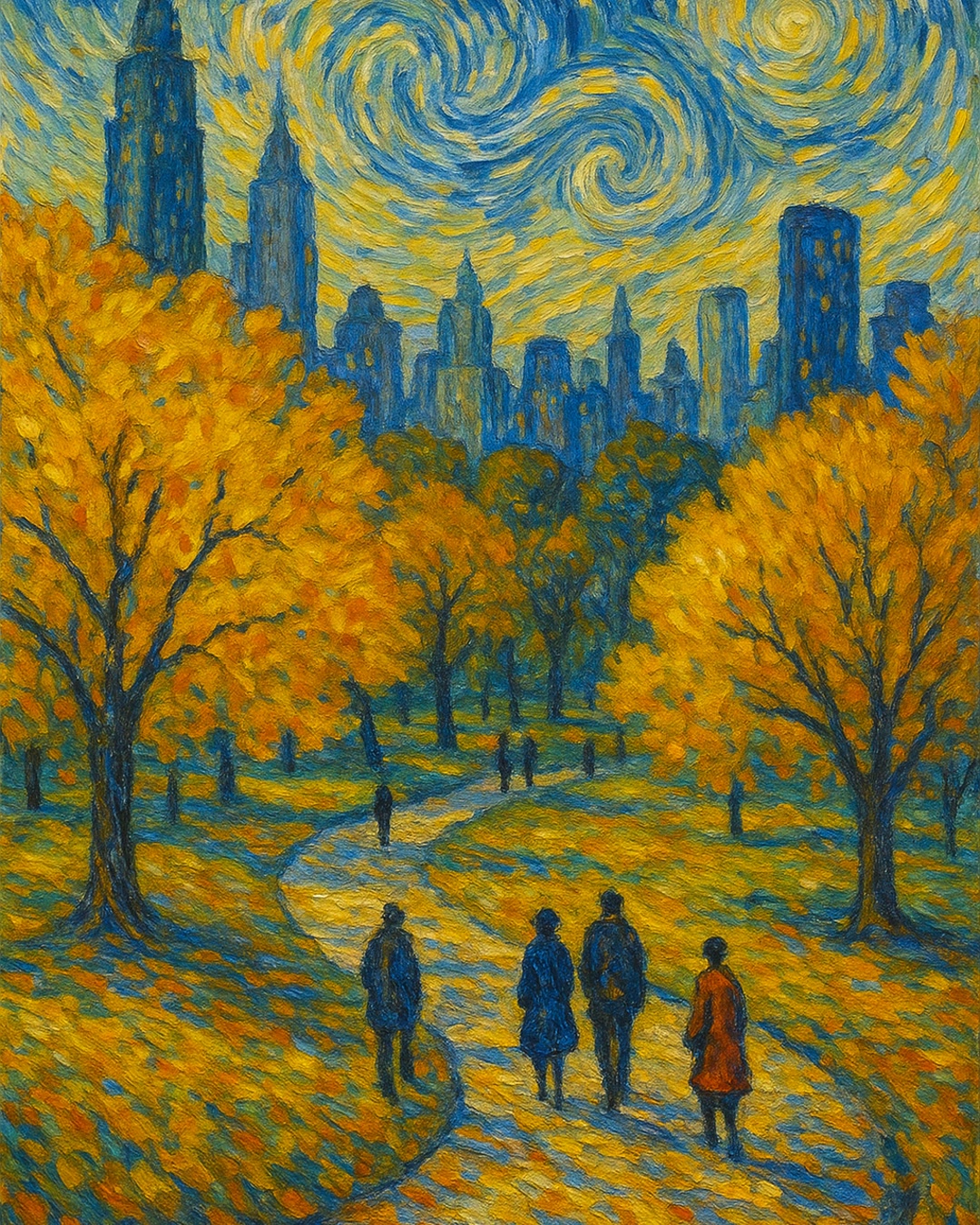 Central Park — Im Geiste van Goghs